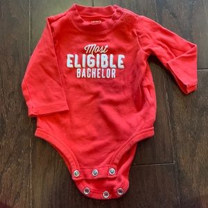 Most eligible bachelor onesie - 6 months
